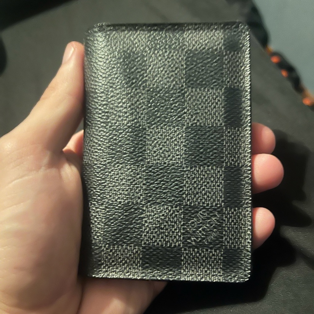 Louis Vuitton Damier Checkered Black and Gray Wallet